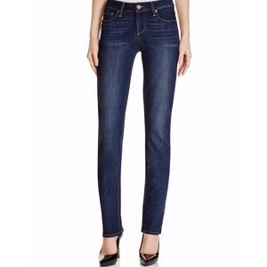 NWT Paige skyline straight mid rise blue jeans size 34